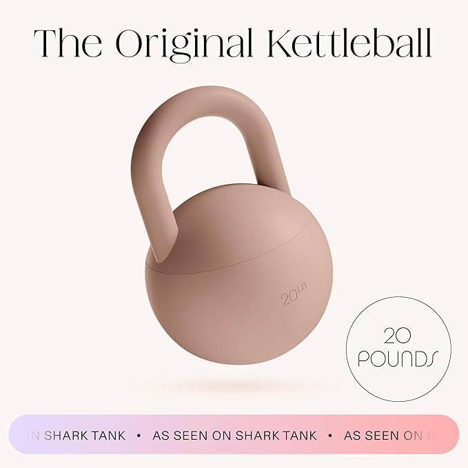 Bala Kettleball, Soft Kettlebell for Women - Kettlebells Strength & Core Training Equipment for Home Gym Workouts - Anti-Slip Grip Exercise Weights with Cushioned Impact-Resistant Base
