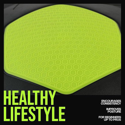 Energi Core Balance Board for Standing Desk and Core Workout - Anti-Slip Surface - Black, Green