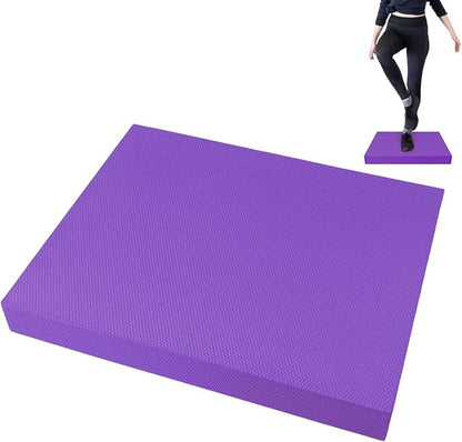 Exercise Balance Pad, 50x40cm Thick Stability Mat, Non Slip Foam Fitness Pad, Anti Fatigue Training Cushion, Durable Home Gym Workout Mat, for Women Men Floor Yoga Workout Physical Training Stretching