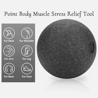 Massage Roller Ball, Massage Lacrosse Balls EPP Yoga Foam Massage Roller and Ball Set Muscle Soreness Massager Ball for Shoulders, Arms, Neck, Back and Feet (8CM Single Ball)