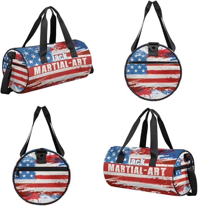 Personalized-Martial-Arts-Gear-Bag for Karate Teakwondo, Custom Jiujitsu Bag for Boys, Karate Teakwondo Bag for Gear Waterproof Lightweight Large USA