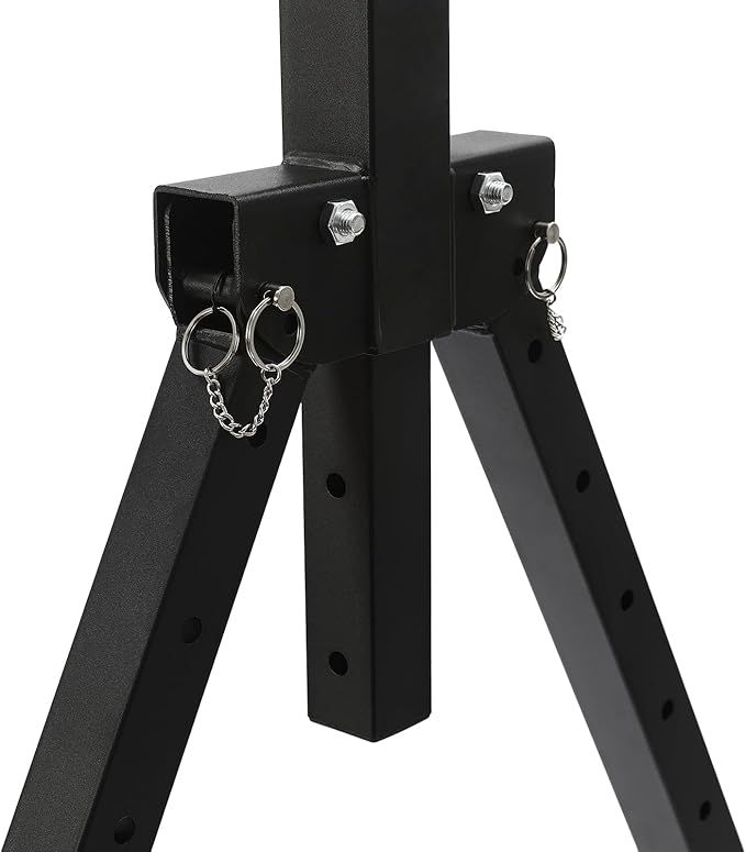 Gdrasuya10 Pull Up Bar Dip Station, Foldable Pullup Bar Free Standing, Height Adjustable Pull Up Bar for Home Gym Strength Training Fitness Equipment, 440LBS