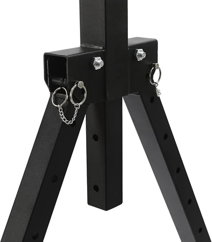 Gdrasuya10 Pull Up Bar Dip Station, Foldable Pullup Bar Free Standing, Height Adjustable Pull Up Bar for Home Gym Strength Training Fitness Equipment, 440LBS