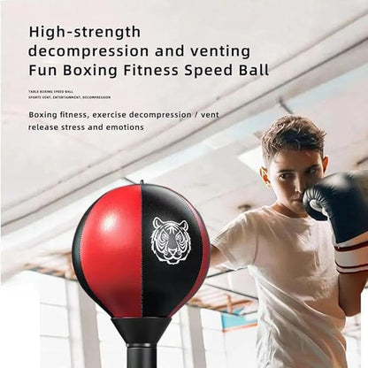 Desktop Punching Bag, Stress Buster with Suction Cup for Office Table and Counters,Super Strong Suction Speed Balls Heavy Duty Stress Relief Boxing Bag,Gag Gifts for Boss or Coworker