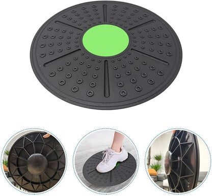 Homoyoyo Yoga Balance Board for Home Fitness Training, Household Equilibrium Training Tool, Green Non-slip Balance Pedal for Indoor Stability and Core Workout
