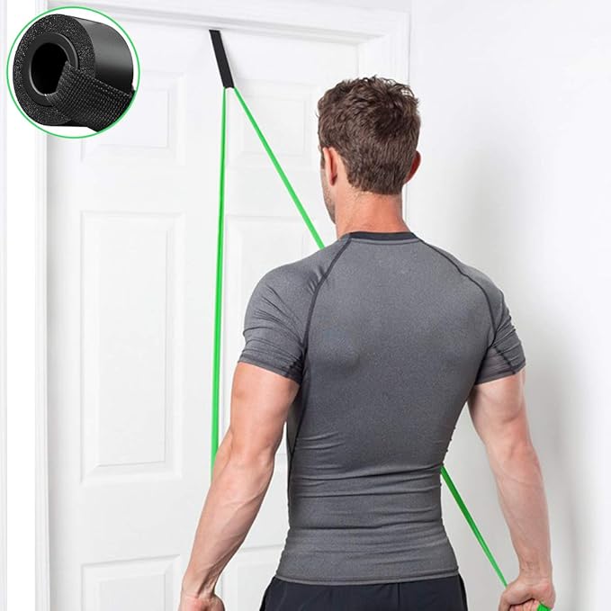 Resistance Bands Door Anchor Attachment, Secure Door Anchor Heavy Duty Door Anchor for Resistance Bands, Door Jamb Anchor for Fitness Workout Band