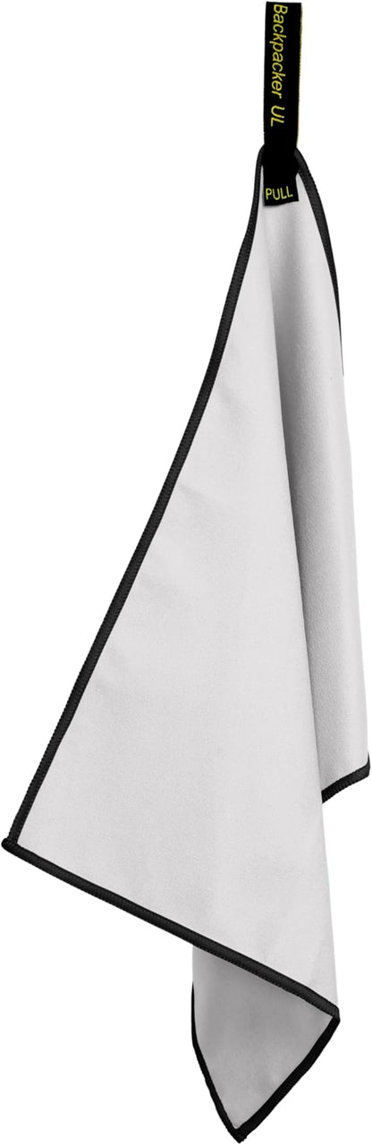 Backpacking Ultralight Quick Dry Microfiber Soft Fast Drying Hand and Face Towel Wash Cloth Camping Yoga Hiking Active Lifestyle Small (Gray, Small)