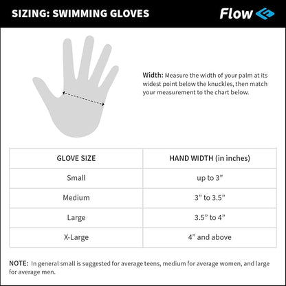 Flow Swimming Resistance Gloves - Webbed Gloves for Water Aerobics, Aquatic Fitness, and Swim Training