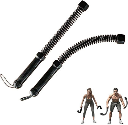 Portable Workout Resistance Training Tool | Space-Saving Home Fitness Equipment For Light Exercise, Daily Movement & Low-Impact Training For Men & Women Working Out.(Black 2pcs)