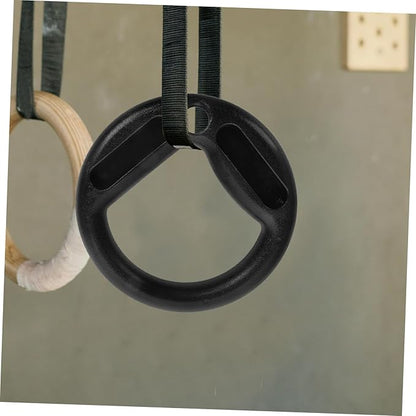 2pcs Heavy Duty Gymnastic Rings Straps for Pull up Bar Workout Rings for Strength Training and Bodyweight Exercises and Gym