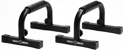 Sweet Sweat Push Up Bars, by Sports Research - Durable, Non-Slip with Comfort Grip - Calisthenics Equipment for Bodyweight Fitness & Strength Training - Floor Stand Pushup Bar Handles for Men & Women