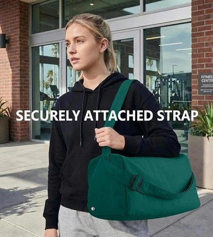 Small Gym Bag for Women with Shoes Compartment, Stylish Duffle Travel Bag for Plane, Lightweight Duffle Bag for Women & Men, Sport Gym Tote Bag with Wet Pocket for Yoga, Pilates, Swimming