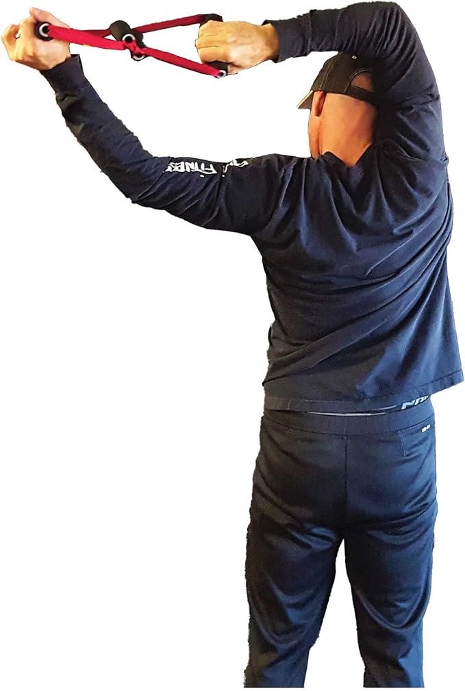 WorldFit Crazy-8 Pull-Up Grips and ISO Trainer for Door in Home, Office and Hotel, Portable Gym in a Bag (Black)