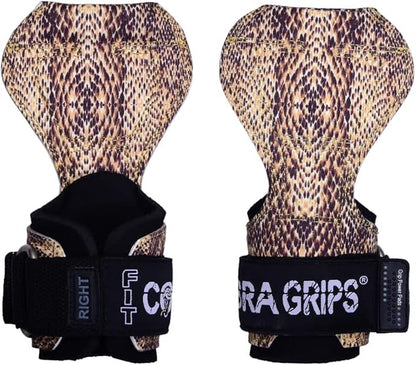 Cobra Grips PRO Weight Lifting Gloves Heavy Duty Straps Alternative with Power Lifting Hooks Padded Wrist Support for Deadlifts & Bodybuilding