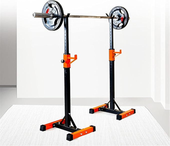 Squat Rack Multi-Function Barbell Rack Height Adjustable Dip Stand Home Gym Weight Lifting Bench Press Dip Station Push Up Portable Strength Training Dumbbell Rack