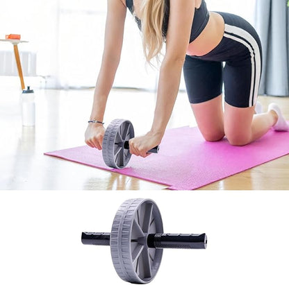 Ab Wheel Roller, Fitness Roller, Abs Workout Roller, Core Exercise Roller, Abs Workout Equipment for Abdominal & Core Strength Training, Automatic Rebound Abdominal Muscle Wheel for Men Women