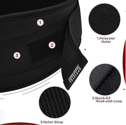 RDX RX5 Weightlifting Belt for Men & Women, Heavy Duty Powerlifting Belt with Thick EVA Foam Padding, Roller/Tension Buckle for Bodybuilding, Powerlifting, Lifting, Squat, Deadlift & Weight Training (Medium)