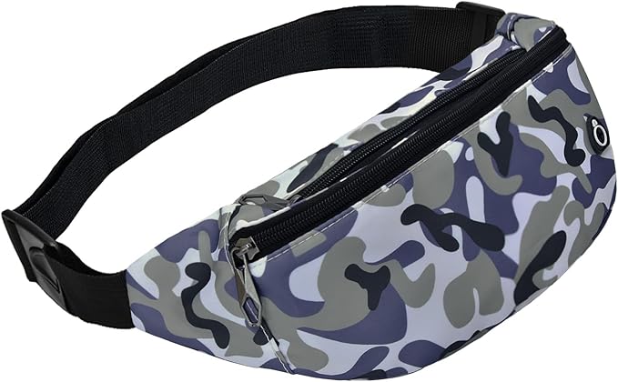 Fanny Pack for Men Women, Waterproof Sports Waist Bag Pack, Belt Bag for Travel Hiking Running