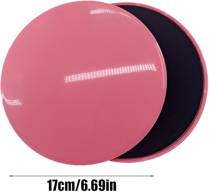 Gliding Discs For Abdominal Exercises - Core Sliders | Fitness Gliding Discs | Exercise Discs | Core Trainer | 2x Two-Sided Gym Sliding Plate Pads | Yoga Cushion For Carpet Or Hardwood Floors