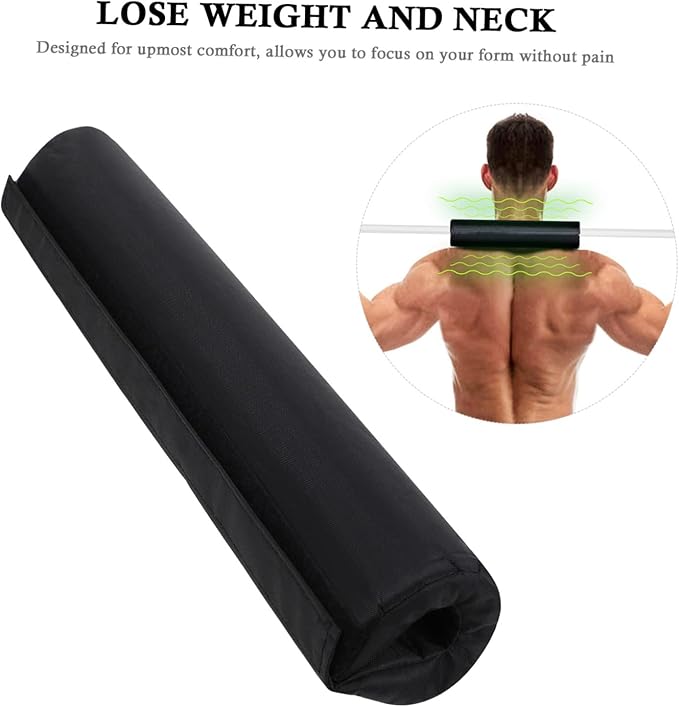 Barbell Shoulder Pads Adjustable Squat Rack Ropes Training Protector Wrist Wraps for Weightlifting Gym