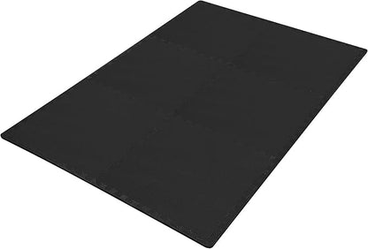 BalanceFrom Puzzle Exercise Mat 1/2" Thick, EVA Interlocking Foam Floor Tiles for Home Gym, Mat for Home Workout Equipment, Floor Padding for Kids, Multiple Sizes and Colors
