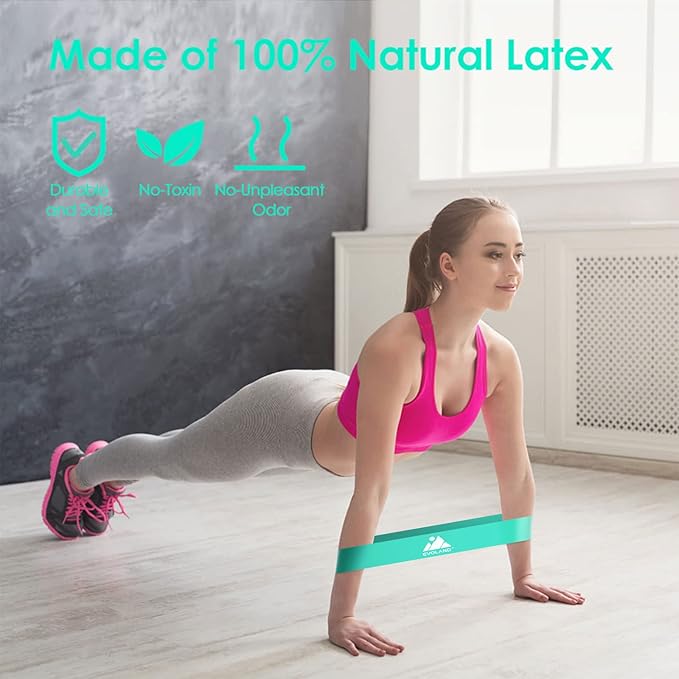Resistance Bands Set (12pcs), Workout Bands with Handles, Door Anchor, Ankle Straps and Carry Bag, Exercise Bands for Shape Body and Home Workouts