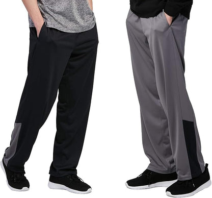 DEVOPS 1 or 2 Pack Men's Active Performance Workout Athletic Training Sweatpants Gymwear
