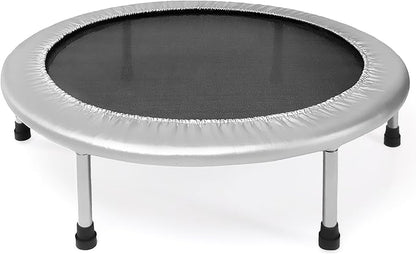 Stamina Folding Trampoline with Smart Workout App, Black - Portable Fitness Rebounder for Home Gym, Cardio & Strength Training, Jumping Exercise Equipment