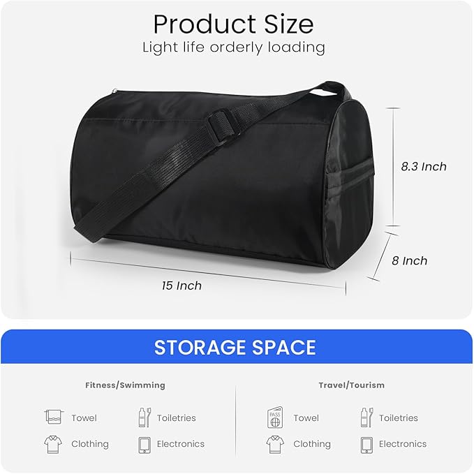C&F BOGMOST Small Gym Bag for Women & Men,Small Lightweight Duffel Bag Carry On Bags Mini Duffel Travel Bag Waterproof Sports Bags for Workout/Sport/Travel, Pink