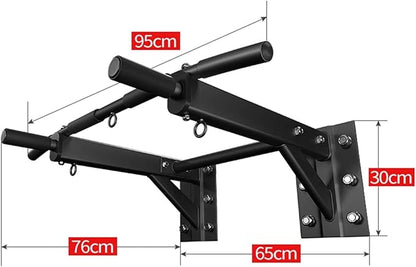 Wall-Mounted Pull-Up Bar, Home Fitness Resistance Band Fitness Equipment, Gym Strength Fitness Equipment, Load-Bearing 300Kg,Style1