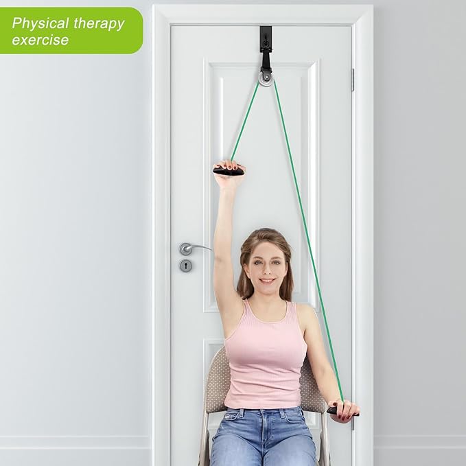 Kipika Heavy Duty Door Anchor Attachment - Shoulder Pulley - Over Door Rehab Exerciser for Rotator Cuff Recovery, Strength Training, Physical Therapy Exercise, Home Gym