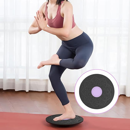 Wobble Board Adult,Standing Balance With Massage Points, 360 Degree Rotation, Workout Core Trainer For Home Gym Yoga Training