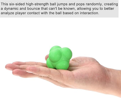 PATIKIL Bounce Reaction Balls Coordination Training Ball Agility Trainer TPR High Difficulty for Speed Reflex