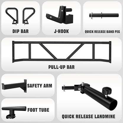 RitFit M1 Pro Smith Machine with Cable Crossover System, Multi-Function Squat Rack Power Cage for Home Gym, Power Rack and Packages