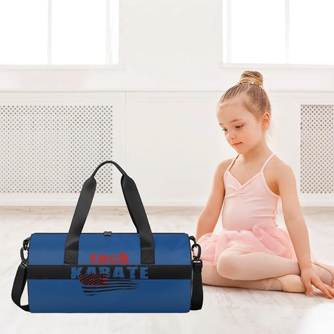 Personalized-Martial-Arts-Gear-Bag for Karate Teakwondo, Custom Jiujitsu Bag for Boys, Karate Teakwondo Bag for Gear Waterproof Lightweight Large USA