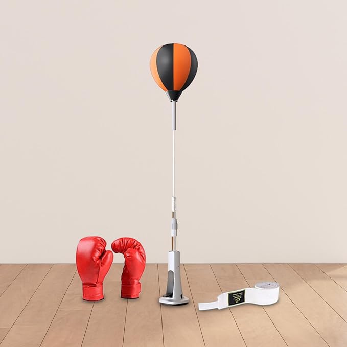 Boxing Reaction Ball Speed Reflex Training Punching Bag Freestanding Adjustable PU Leather Target Suitable for Fitness Equipment Home Adults