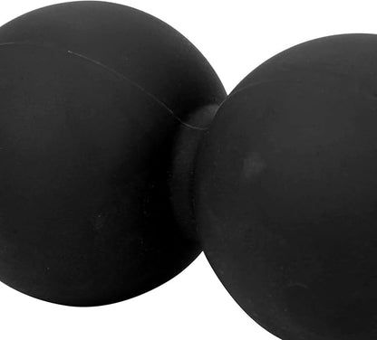 Gel Exercise Peanut Ball Yoga Gym Fitness Body Relax Massage Ball Relieve Pain (Black)
