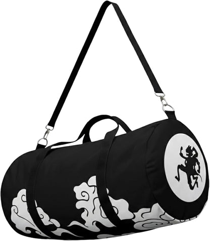 Anime Gym Bag for Women Men - Large Capacity Waterproof Workout Fitness Travel Sports Bags Fashion Street Camping Expandable Carry On Duffle Bag For Couple (New Gear 5) PTY