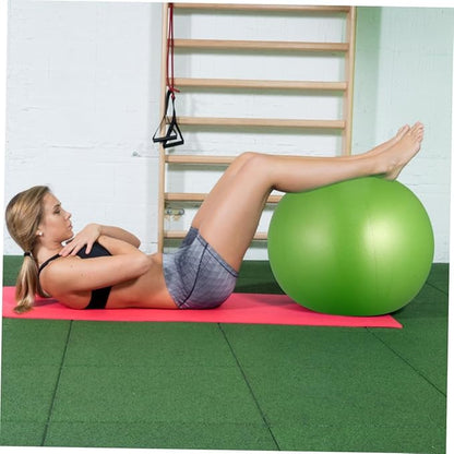 GALPADA 2pcs Anti-Burst Thickened PVC Yoga Ball Mini Balancing Stability Trainer Exercise Pilates Fitness Balls for Home Gym Workout (15-35cm Random Size, Orange and Green)