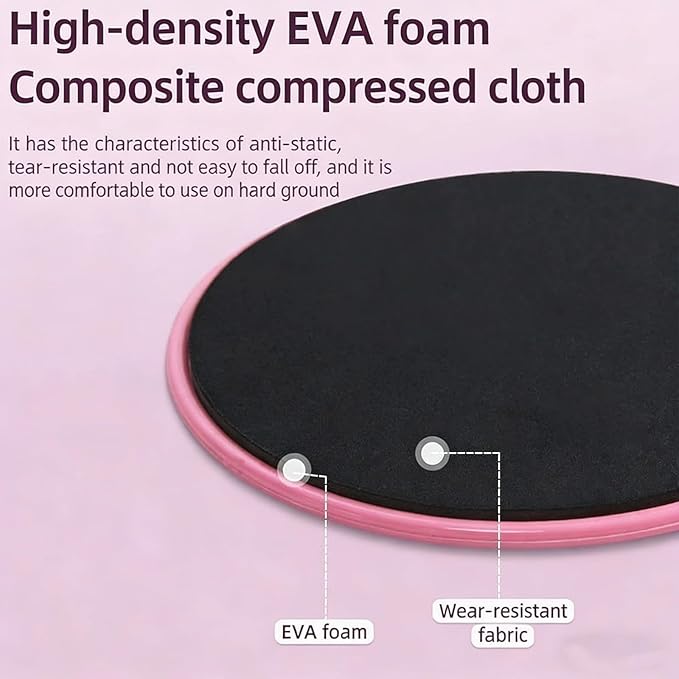 Pilates Sliding Discs, Customizable Logo Gliding Discs for Home Fitness Core Training & Coordination Workouts, Non-Scratch Foot Sliders for All Floor Types