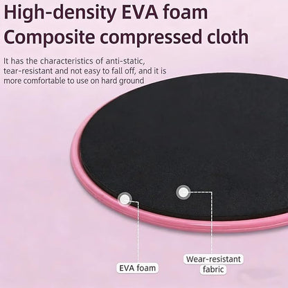 Pilates Sliding Discs, Customizable Logo Gliding Discs for Home Fitness Core Training & Coordination Workouts, Non-Scratch Foot Sliders for All Floor Types