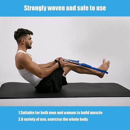 Stretch Strap Yoga Stretching Band MultiLoop Fitness Equipment for Yoga Pilates Muscle Stretching Physical Workouts Durable Tight Weaving Technology Unbreakable Design for Men