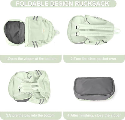 coofay Gym Backpack For Women Waterproof Backpack With Shoe Compartment Lightweight Travel Backpack Sports Backpacks Small Gym Bag