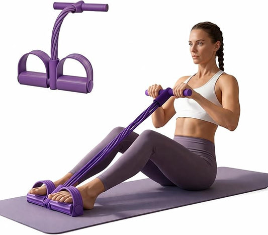 Resistance Bands with Handles, 6 Tube Pedal Exercise Bands for Home Workout, Adjustable Resistance Bands for Arms Legs & Core Training