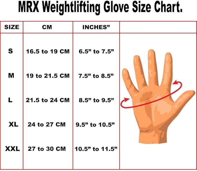 MRX Weightlifting Gloves for Men Workout Gloves Mens Wrist Support Lifting Gloves Male Gym Gloves | Workout Gym Accessories for Men Weight Lifting Fingerless Gym Exercise for Powerlifting