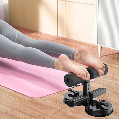 Ab Training Auxiliary Device,Portable Sit up Core Exercise Equipment,Double Suction Cups,3 Levels of Height Adjustment,Multi-functional Workout Ab Machine for Home Gym