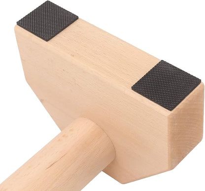 2pcs Wooden Push Up Handles, Anti - Slip Beech Wood Pushup Bars with Silicone Pads, Joint - Friendly Parallettes for Calisthenics Handstands Home Gym Use