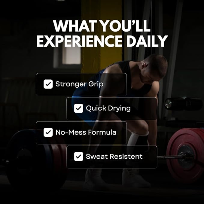 Demigrip Liquid Gym Chalk | for Workout, Calisthenics, Lifting Barbell Rod | Helps Hand Grip Strength | 100+ uses (80 ml)