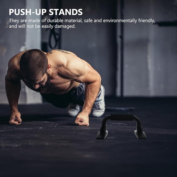 BESPORTBLE Push-up Stands 2 Pack Durable Grip Bars for Home Gym Fitness Equipment Strength Training Arm Workout Press-up Handles
