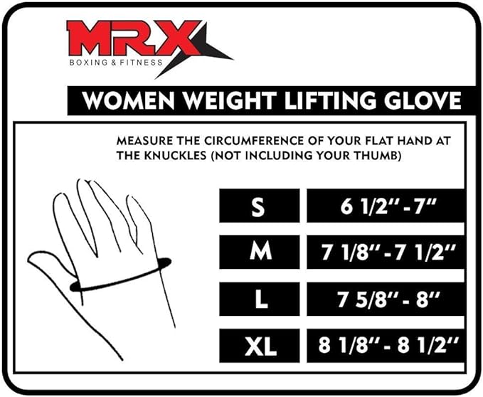 MRX Ladies Weight Lifting Gloves Women Fitness Training Exercise Glove Anti Slip Padded Shock-Absorbing Extra Grip Crossfit Multi Colors